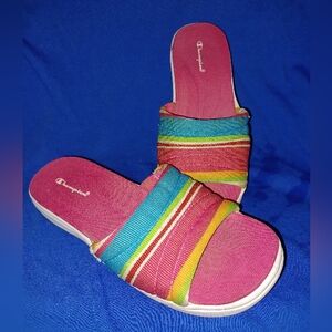 Champion Rainbow Slides Pool Beach Sandal Women’s Size 8.5 Beach Slide (081524C)